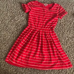 Anthropologie French red dress